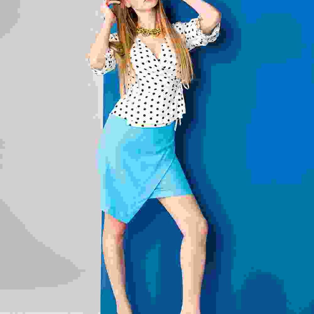 Front Fold Designer Mini Skirt